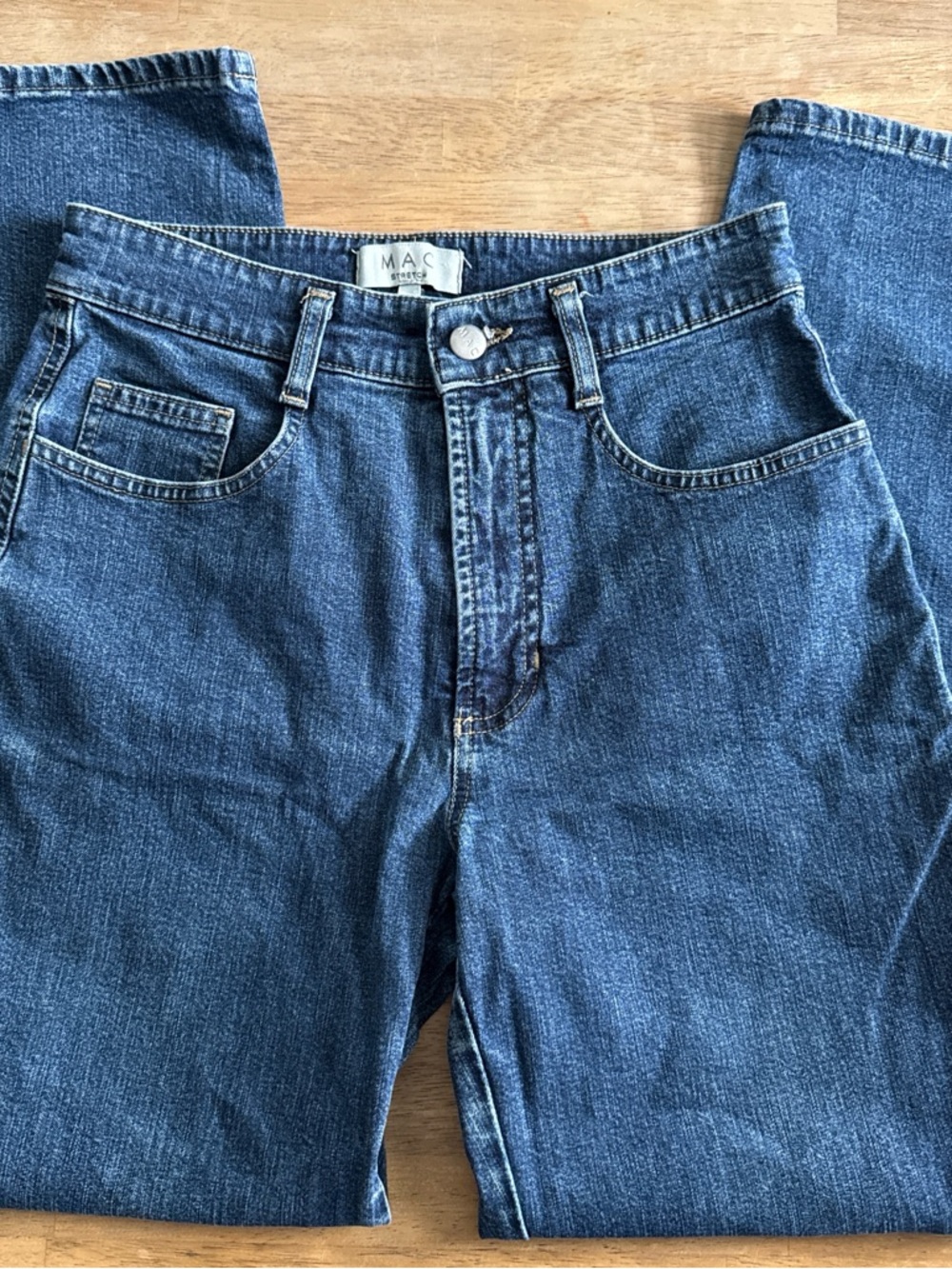 MAC Classic Straight Leg Women's Jeans in Dark Blue